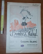 Blanc Giuseppe, Bimbe d'Italia: inno ufficiale delle piccole italiane, 1929