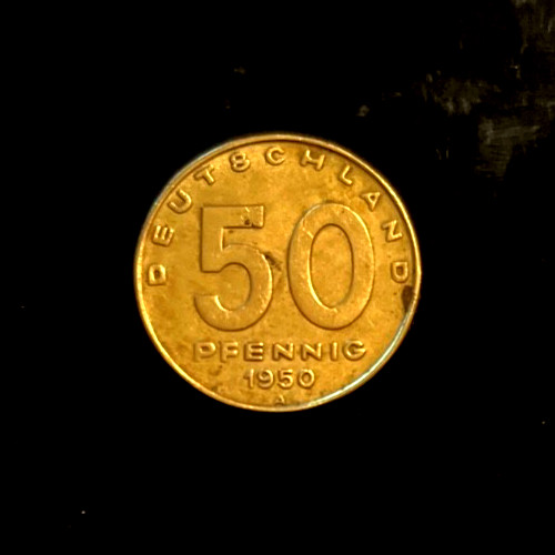 Ddr pfennig 1950 bronzo - pfennig,