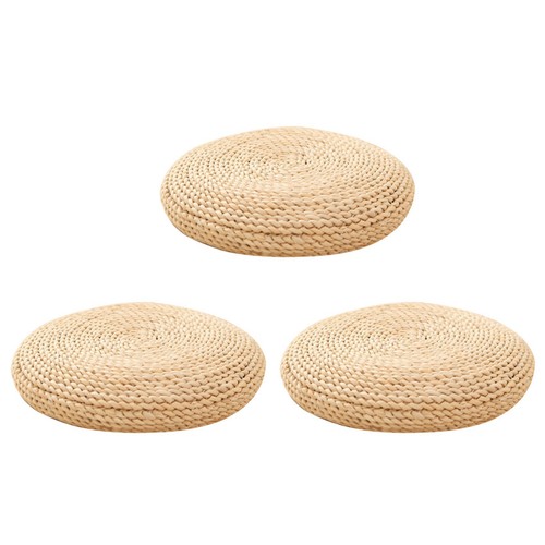 Pouf rotondo naturale - pouf,