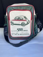 Borsa sportiva Fiat 500 Nuovo retrò tracolla borsa auto italiana con cerniere e tracolla