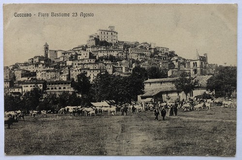 Cartolina ceccano fiera - cartolina,
