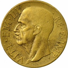 10 CENTESIMI 1940 IMPERO FDC - Re Vittorio Emanuele III Alluminio-Bronzo  4,95g