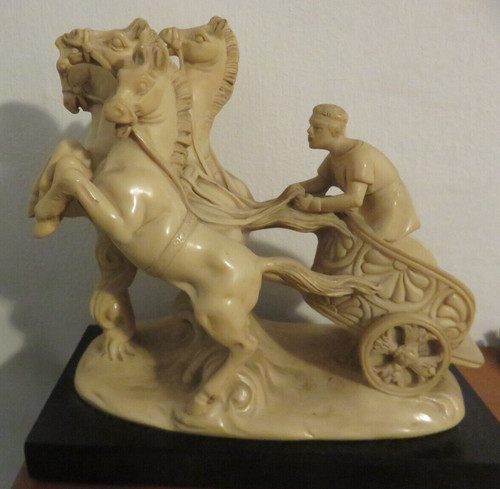 Quadriga romana scultura di - romana,