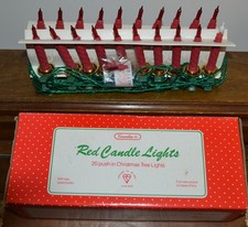 Candela di Natale rossa con 20