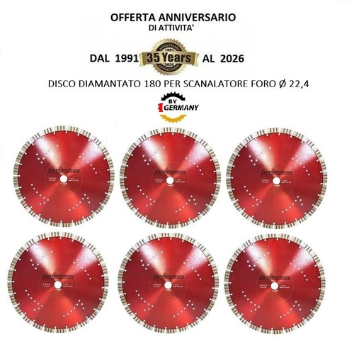 Disco diamantato 180 mm - diamantato,