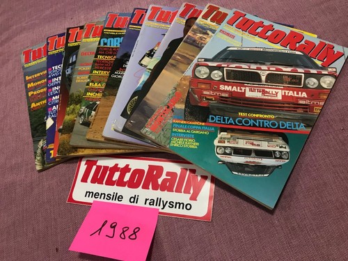 Rivista tuttorally anno 1988 - rivista,