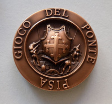 Gioco del Ponte Pisa  Ø: 70 mm Renzo Galardini numerata 128/150 Rame