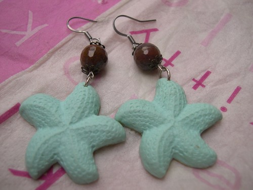 Orecchini stelle marine - orecchini, fimo