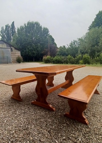 Tavolo legno massello con - tavolo,