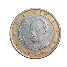 Moneta 1 Euro Commemorativa Spagna 2008 – Re Juan Carlos I