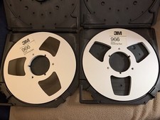 Coppia Bobine 3M 966 Audio Mastering Tape Con Astucci Rigidi