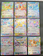 Lotto 9 Carte Pokemon - Evoluzioni Prismatiche Set 9 Evoluzioni di Eevee Umbreon