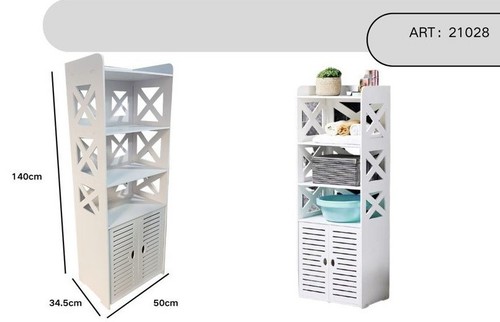 Scaffale angolare bagno 4 - x,