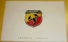 ABARTH 595 ,libretto garanzia e servizi,service Abarth 695 ITA