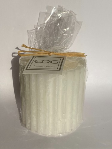 Candela rigata bianco - candela,