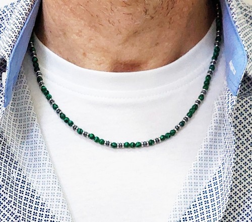 Collana pietra dura di - collana, in