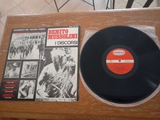 BENITO MUSSOLINI RARO LP y 1972 i discorsi battaglia del grano DOCUMENTO STORICO