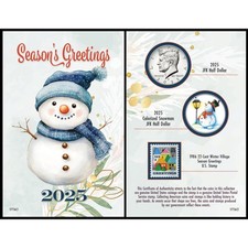 2025 Snowman Coin and Stamp