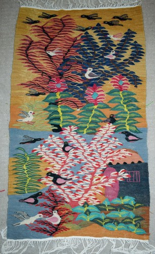 Arazzo tessuto mano alberi - arazzo,