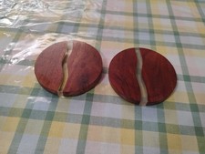 3 Mahogany Acacia Wood & Resin