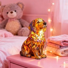 Lampada per cani fatta a mano decorazione camera da letto luce notturna labrador lampada a forma di labrador