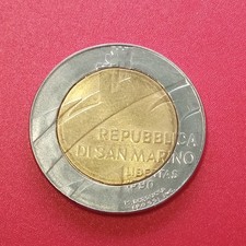 San Marino moneta 500 Lire 1990