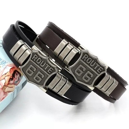 Bracciale pelle cuoio - pelle/cuoio, uomo