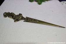 TAGLIA CARTE ANTICO IN OTTONE L.cm 35  VINTAGE SOLID BRASS LETTER OPEN