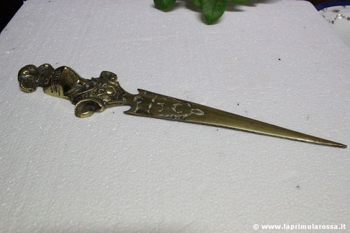 Taglia carte antico ottone - antico,