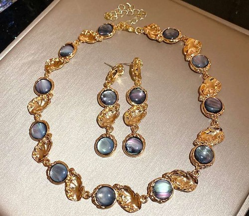 Set collana orecchini - set, di