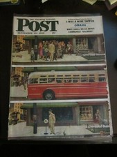 Saturday Evening Post September 1949 Bus Stop (L)