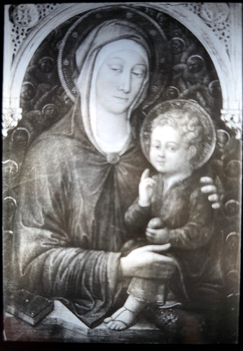 Lanterna madonna con bambino - con,