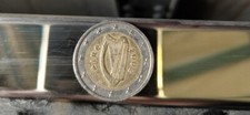 Moneta da 2 euro Irlanda rara EIRE 2002 con errore di conio unica  