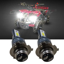 Per Yamaha Kodiak 400 450 Rhino 660 700 LED Faro Bianco 2x Lampadine 80W Lampada