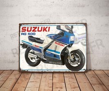 Plaque métal vintage Suzuki