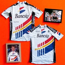 RARA maglia ciclismo vintage 1990 Banesto ETXE-ONDO Campagnolo — Miguel Indurain — L