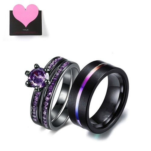 Coppia anello set - coppia, lei
