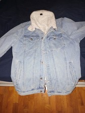 Giacca In Jeans Con Rivestimento Bianco 