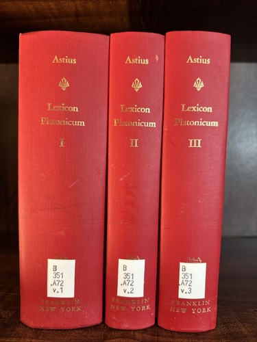 Lexicon platonicum volumes - lexicon,