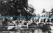 R057471 Padda Boats on the Negombo Canal. Ceylon. Plate. B. Hopkins