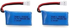 Set batteria LiPo 3.7V 380mAh