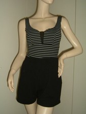 ABITO VESTITO TUTINA SHORT DONNA BIANCO NERO TALLY WEIJL M LEGGI LE MISURE