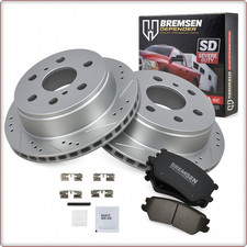 2 DISCHI FRENO FORATI CEPPI FRENO POSTERIORI PER CHEVROLET TAHOE GMC YUKON 2007-