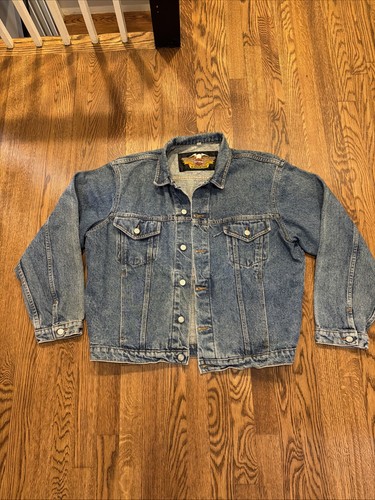 Giacca jeans vintage harley - vintage,