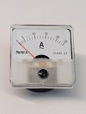 Amperometro 0-25A corrente alternata a ferro mobile classe 2.5