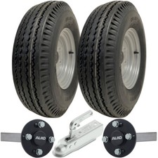 5.00-10 Alta Velocità Rimorchio Kit Strada Legale P802 Ruote Alko Assi & Attacco