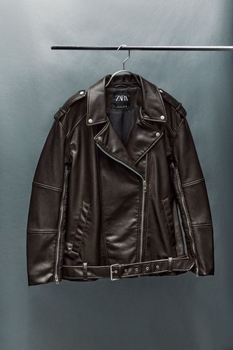 Zara giacca biker ecopelle - giacca,