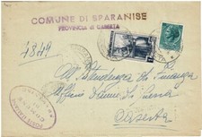 Repubblica Italiana - Lettera SPARANISE - CASERTA 1954 S.635-712