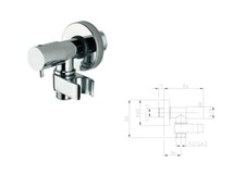 RUBINETTO D'ARRESTO 1/2”M