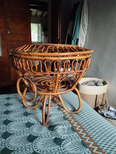 Cesta vimini grande vintage - , in